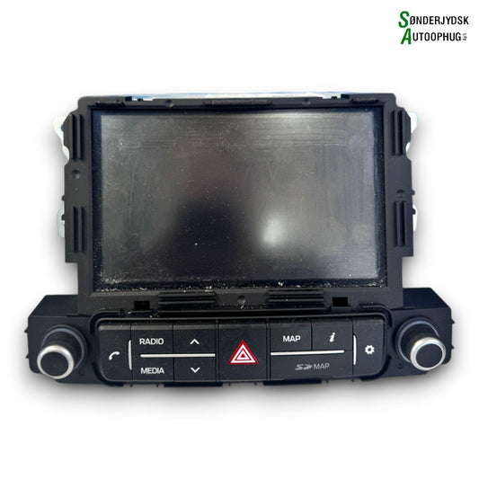 Hyundai I10 Radio, Multi Display Med OEM Nr. 96550B90014X	 Fra Hyundai Autoophug