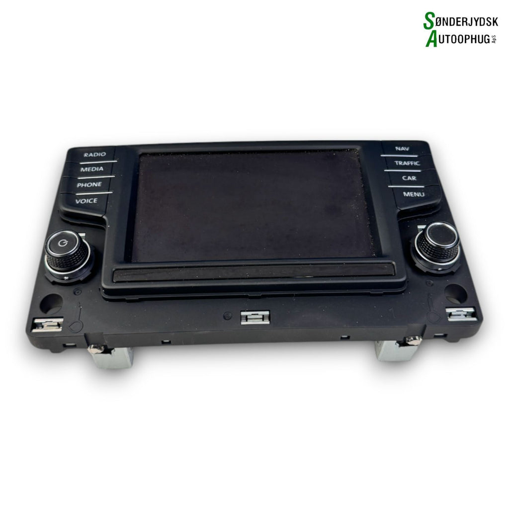 VW Touran 5T Radio, Multi Display Med OEM Nr. 3G0919605D Fra VW Ophugger