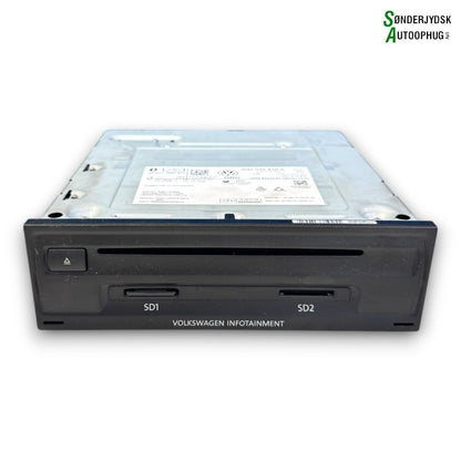 VW Touran 5T Radio Med OEM Nr. 3Q0035846A Fra VW Autoophug