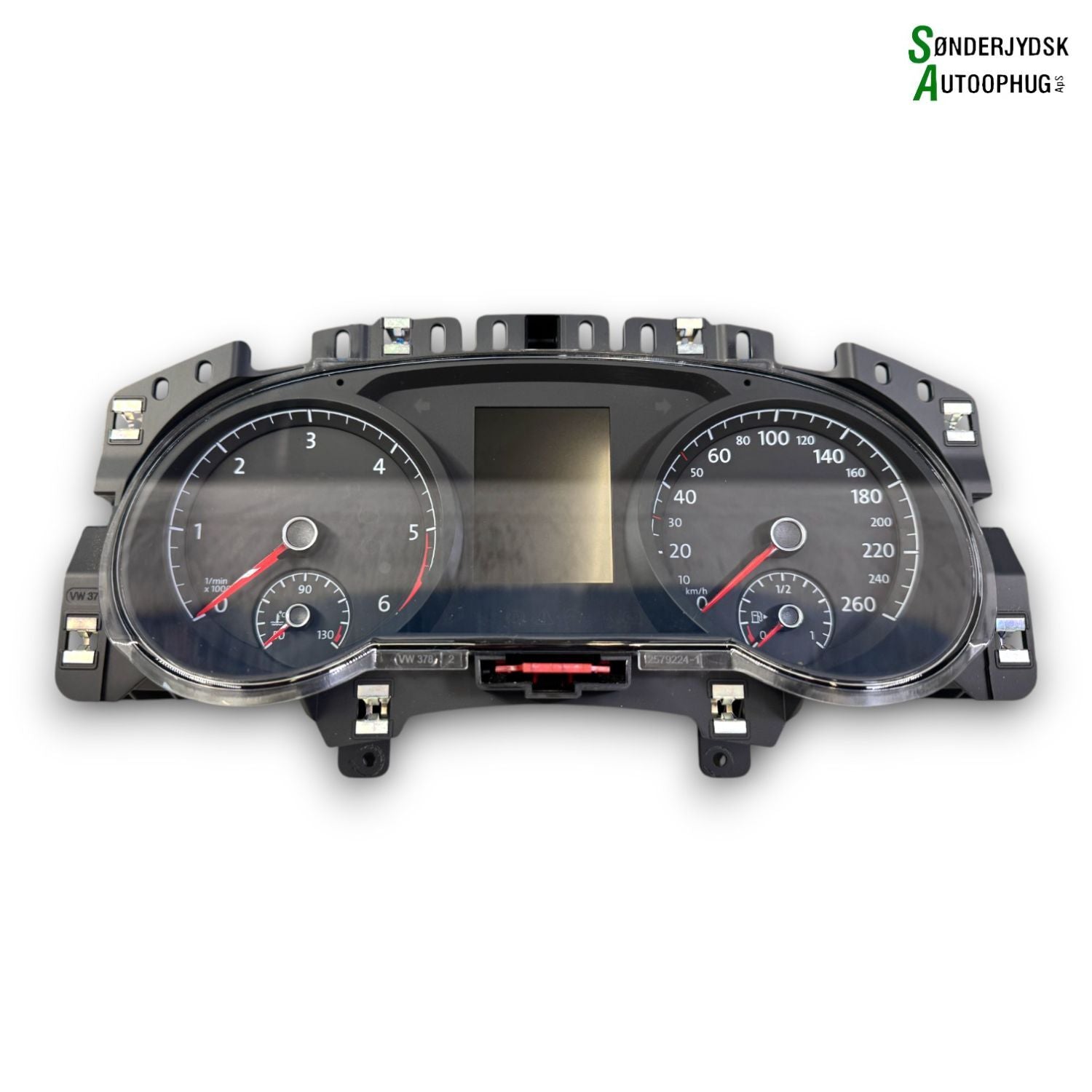 VW Touran 5T Speedometer - Instrument Med OEM Nr. 5TA260302 Fra VW Ophugger