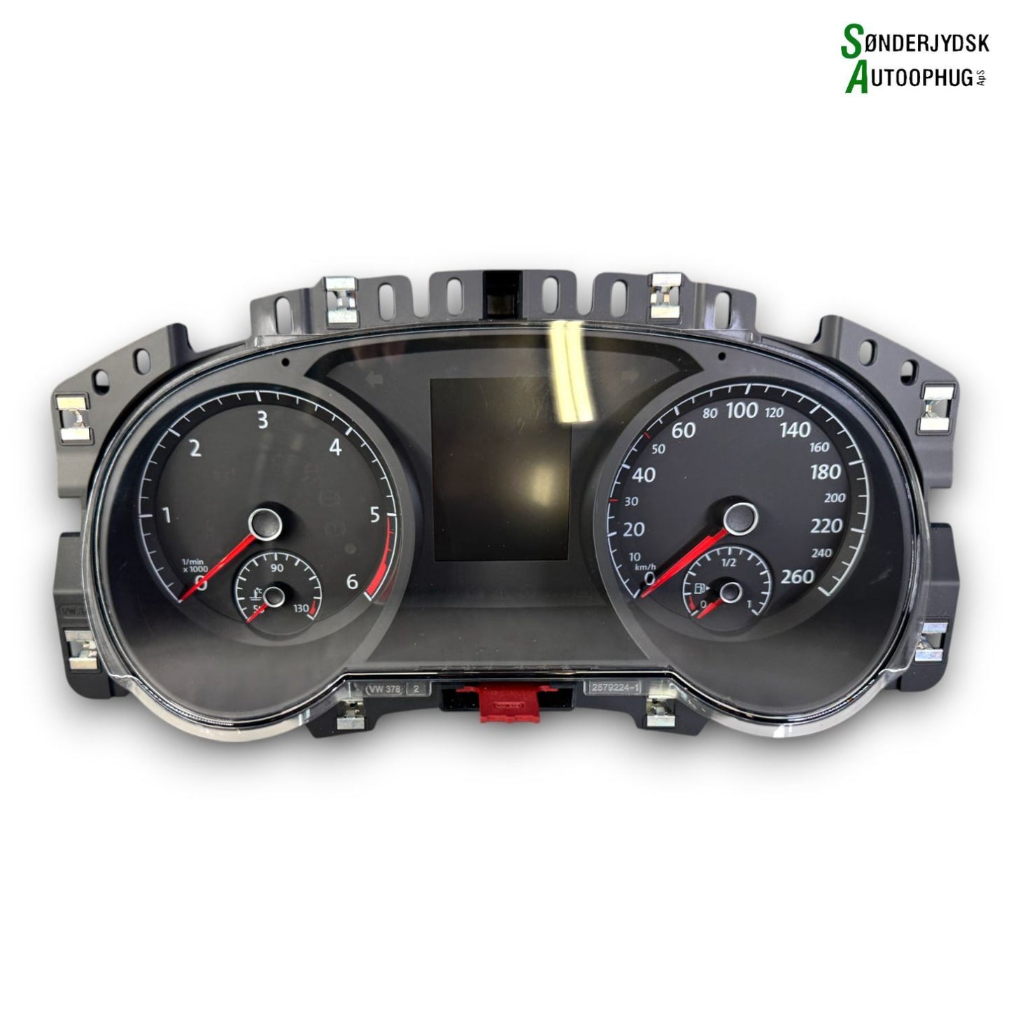 VW Touran 5T Speedometer - Instrument Med OEM Nr. 5TA260302 Fra VW Ophugger