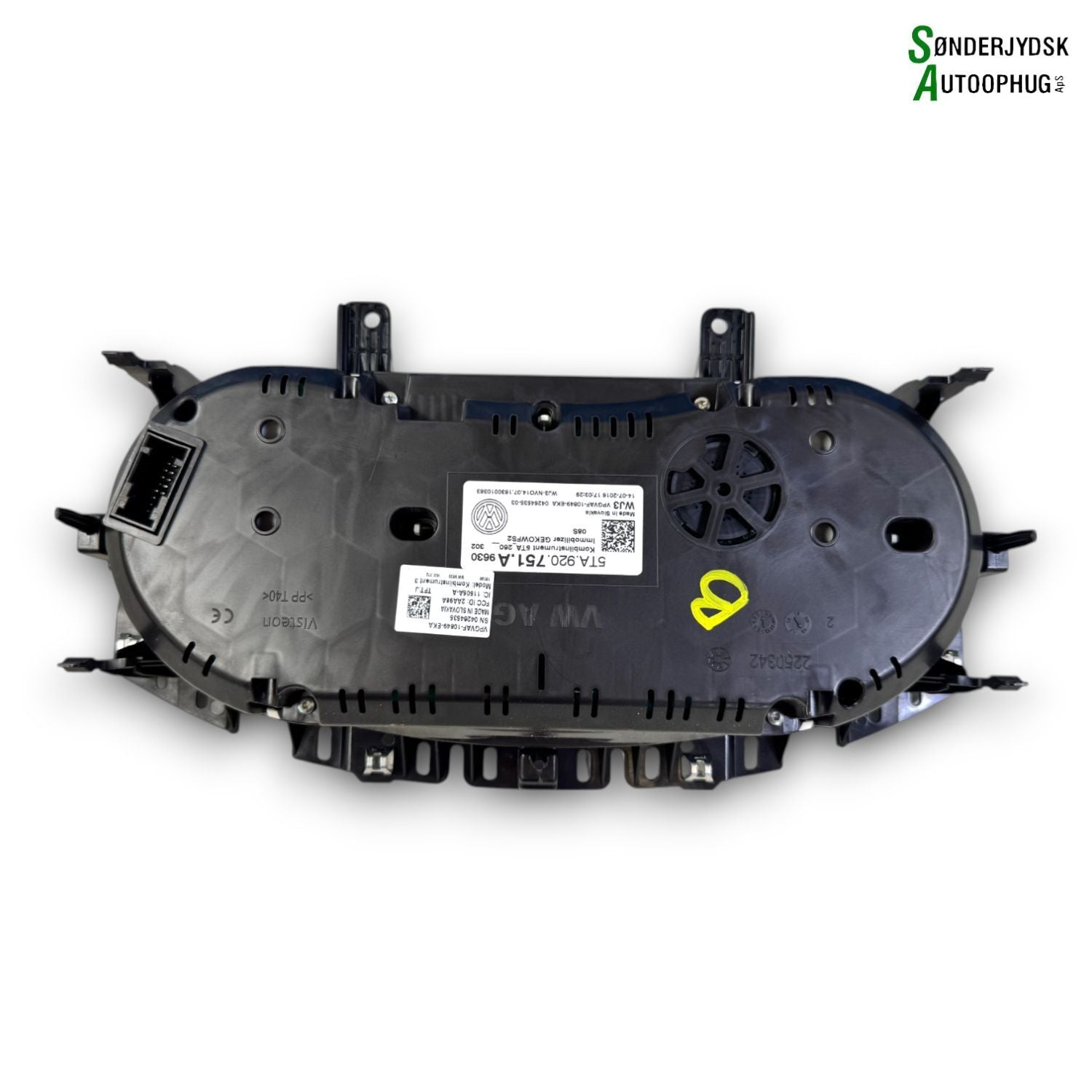 VW Touran 5T Speedometer - Instrument Med OEM Nr. 5TA920751A Fra VW Autoophug