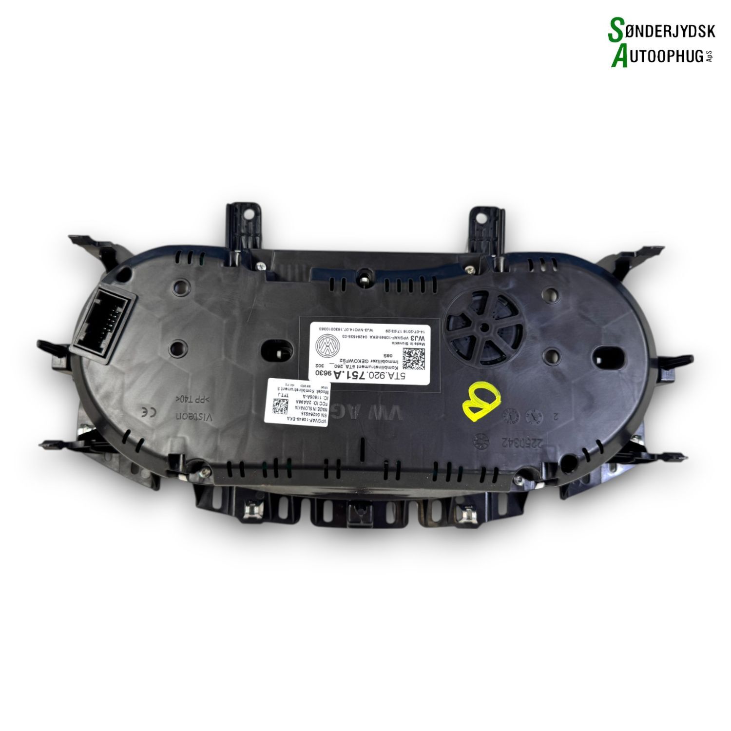 VW Touran 5T Speedometer - Instrument Med OEM Nr. 5TA920751A9630 Fra VW Ophugger