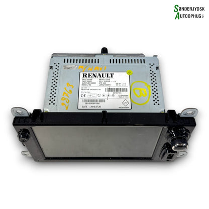 Renault Clio 4 Radio, Multi Display Med OEM Nr. 281152928R Fra Renault Ophugger