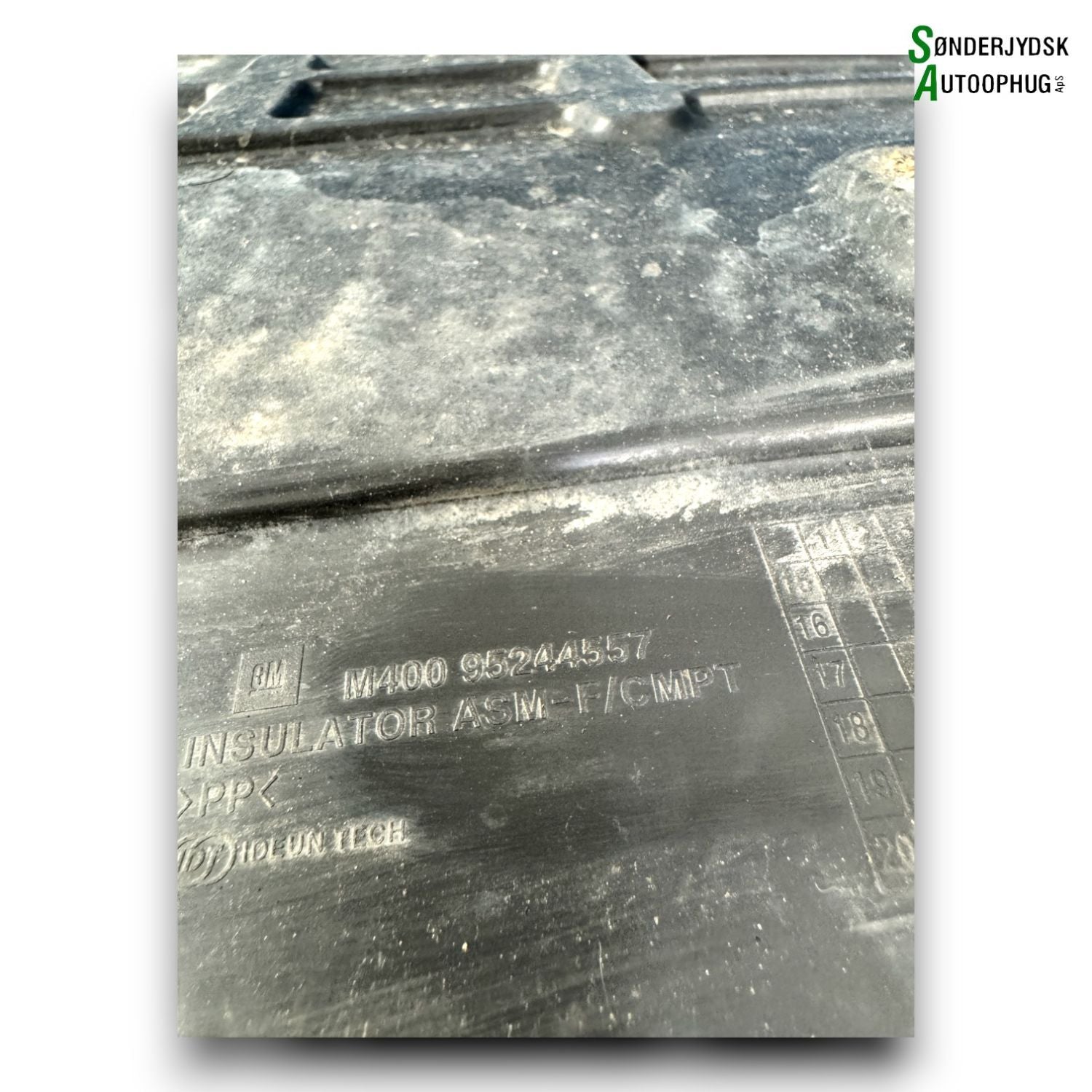 Opel Karl Motorskjold, Bund Med OEM Nr. 95244557 Fra Opel Ophugger