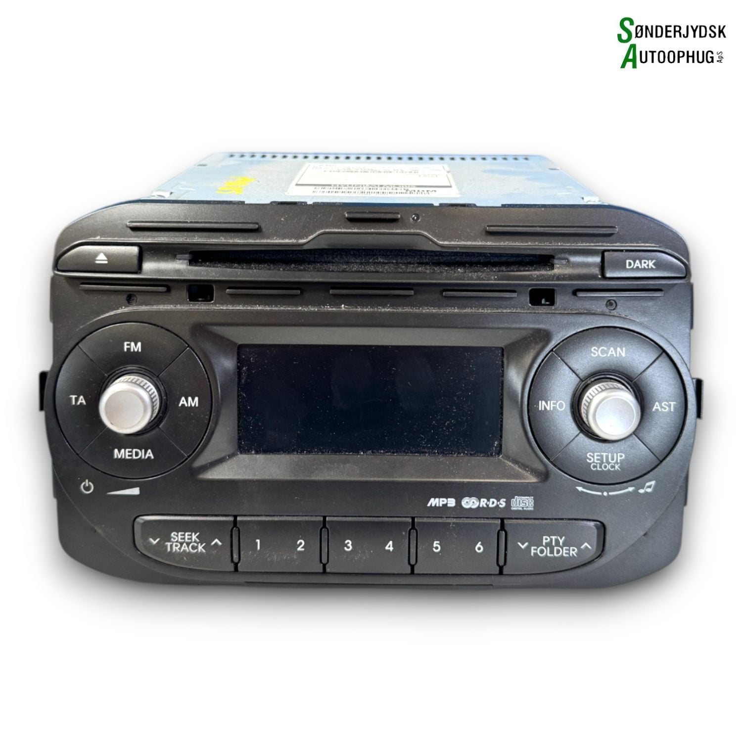 Kia Picanto Radio M/Cd Med OEM Nr. 961701Y201MB2	 Fra Kia Ophugger