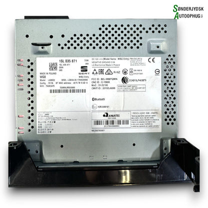 Seat Mii Radio, Multi Display Med OEM Nr. 1SL035871QWA Fra Seat Ophugger