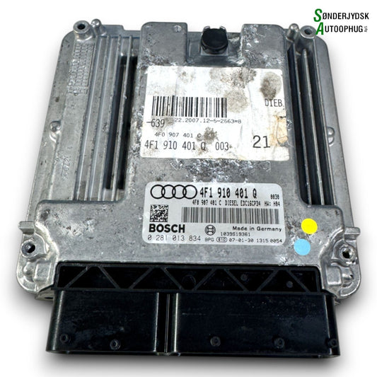 Audi A6 4F Motorstyring - Motorstyreboks - Injection Elboks Med OEM Nr. 4F1910401QX Fra Audi Ophugger