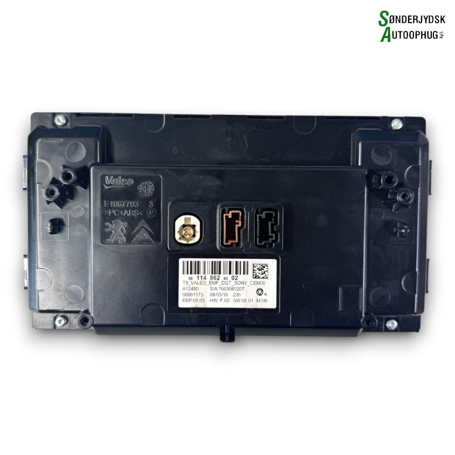 Peugeot 308 Radio, Multi Display Med OEM Nr. 981148628002 Fra Peugeot Ophugger