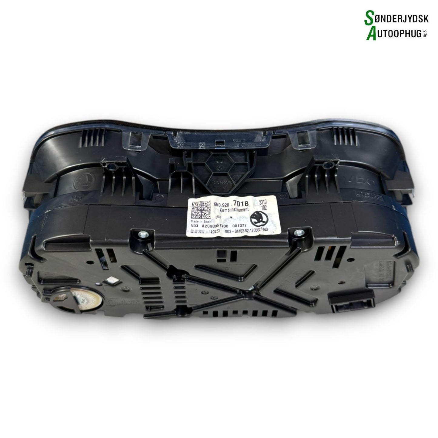 Skoda Fabia Speedometer - Instrument Med OEM Nr. 6V0920701B Fra Skoda Ophugger