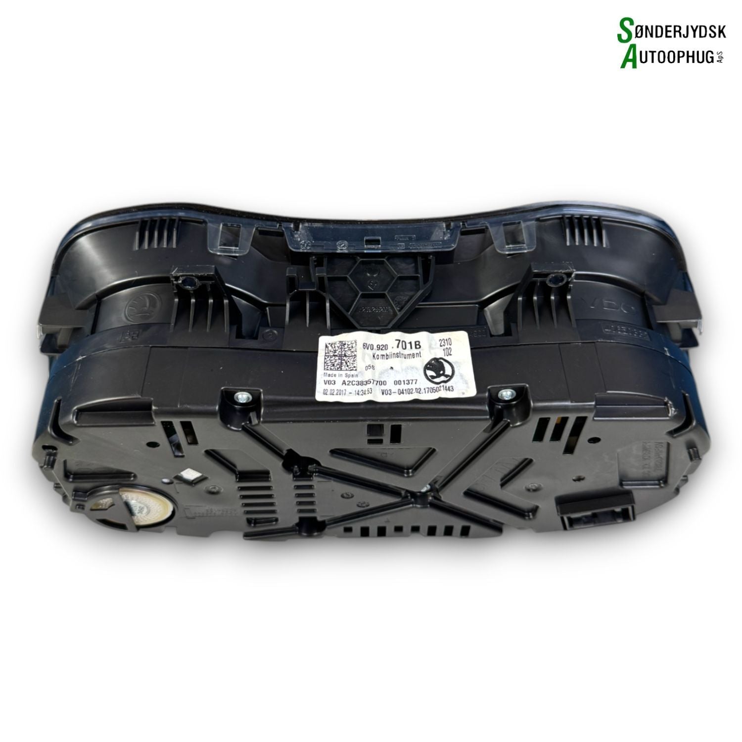 Skoda Fabia Speedometer - Instrument Med OEM Nr. 6V0920701B Fra Skoda Ophugger