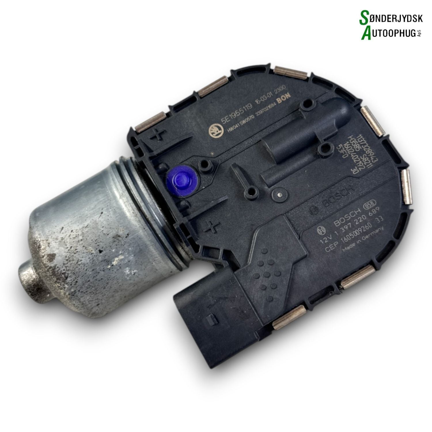 Skoda Octavia Viskermotor Med OEM Nr. 5E1955023A Fra Skoda Ophugger