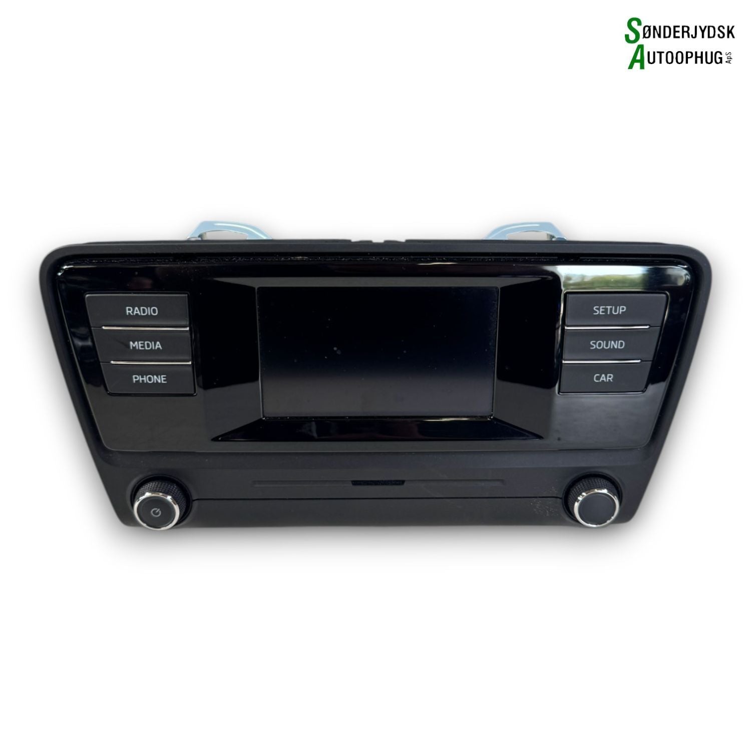 Skoda Octavia Radio, Multi Display Med OEM Nr. 5E0035871A Fra Skoda Ophugger