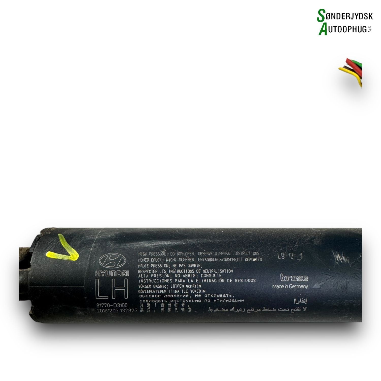 Hyundai Tucson Bagklapsdæmper Med OEM Nr. 81770D3100 Fra Hyundai Ophugger