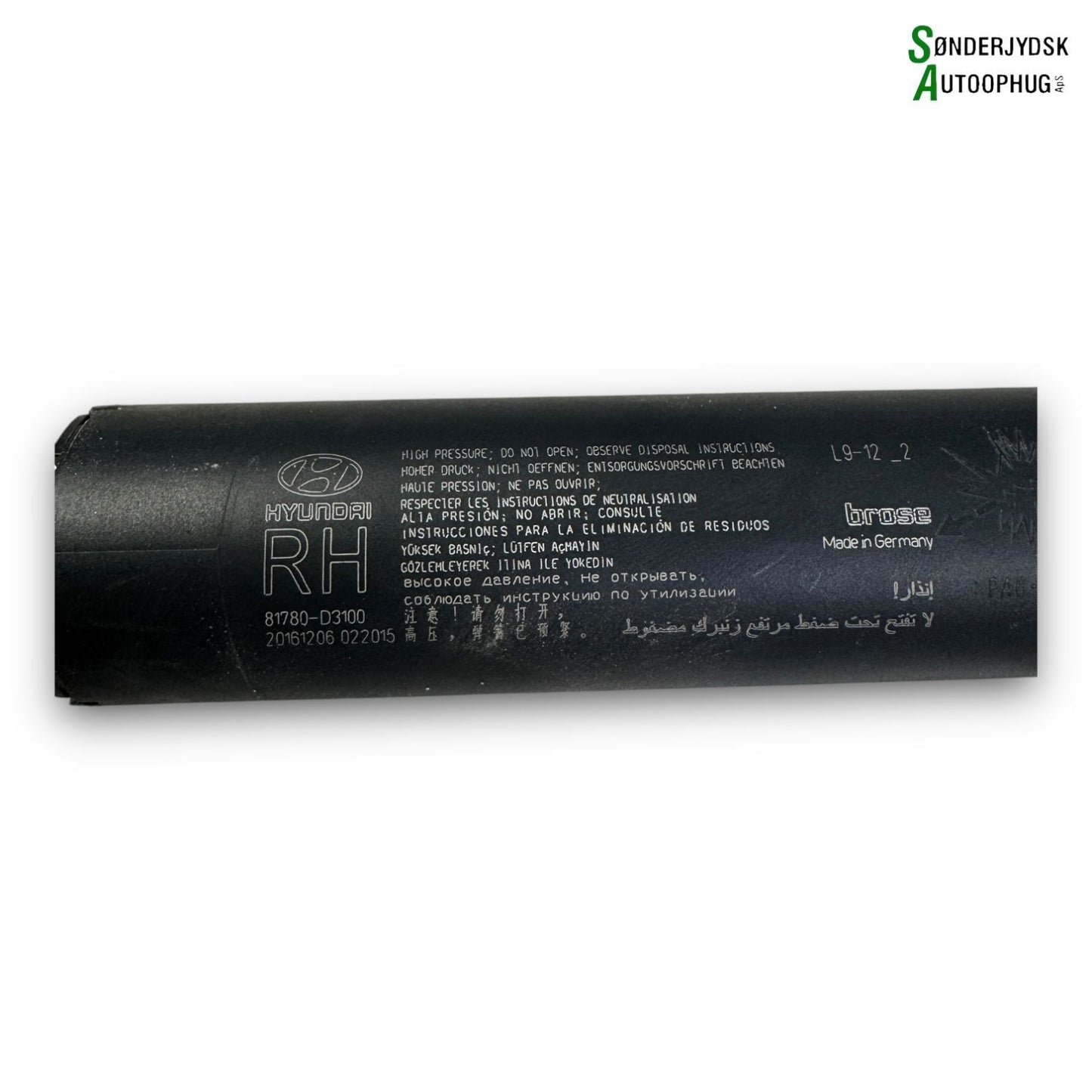 Hyundai Tucson Bagklapsdæmper Med OEM Nr. 81780D7100 Fra Hyundai Ophugger