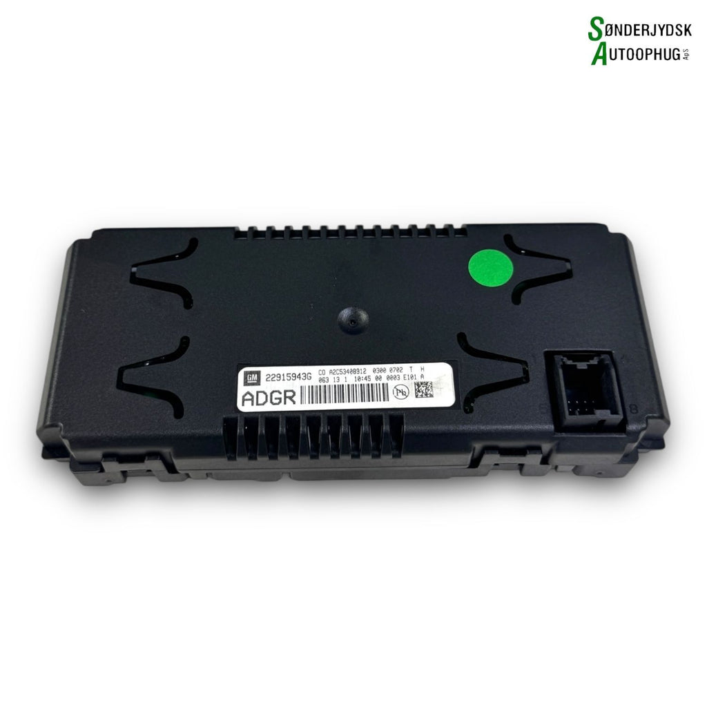 Opel Mokka A Radio, Multi Display Med OEM Nr. 22915943G Fra Opel Ophugger