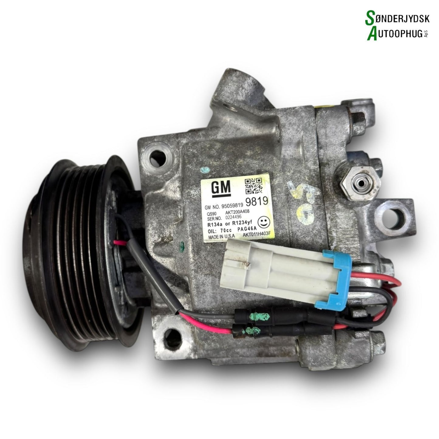 Opel Mokka A Aircondition Pumpe Med OEM Nr. 1986AD1358 Fra Opel Ophugger