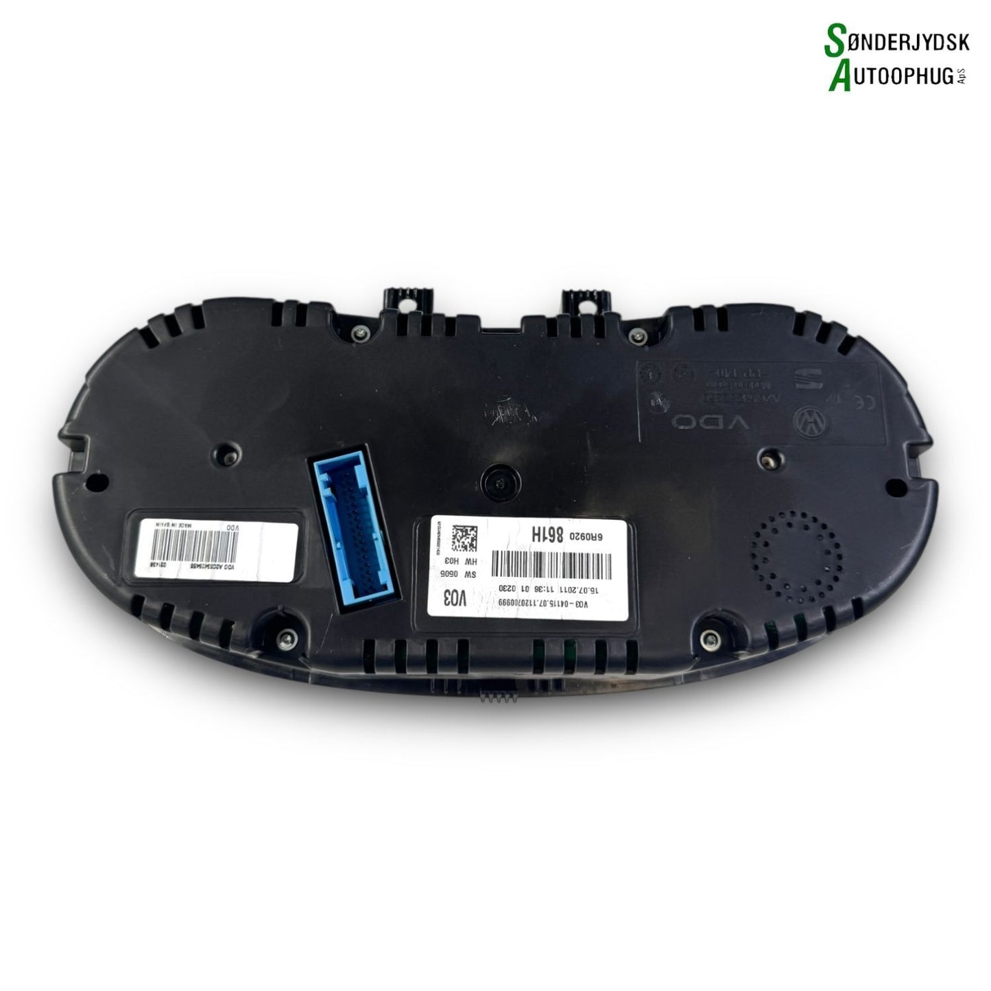 VW Polo 6R Speedometer - Instrument Med OEM Nr. 6R0920861H Fra VW Ophugger