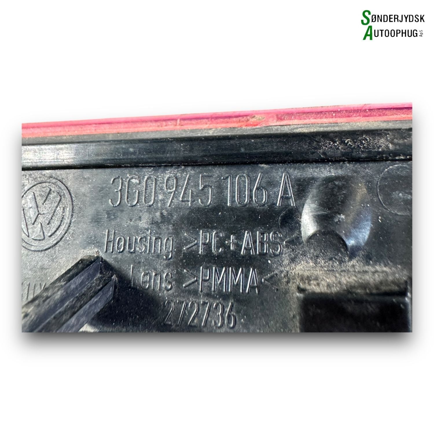 VW Passat 3G Refleks Bag Med OEM Nr. 3G0945106A Fra VW Ophugger