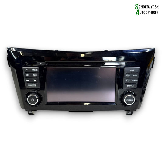 Nissan Qashqai Radio, Multi Display Med OEM Nr. 7513750255 Fra Nissan Ophugger