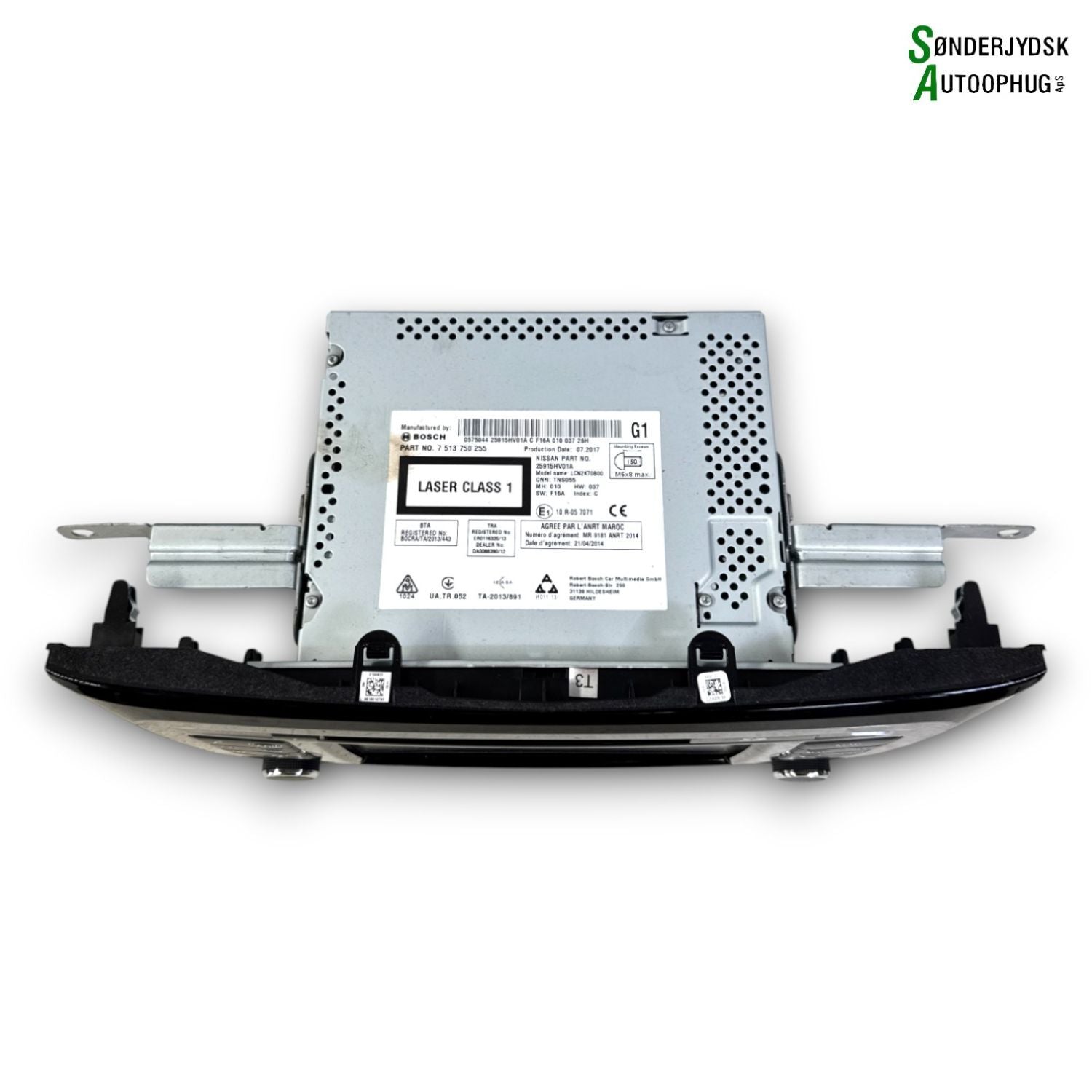 Nissan Qashqai Radio, Multi Display Med OEM Nr. 7513750255 Fra Nissan Ophugger