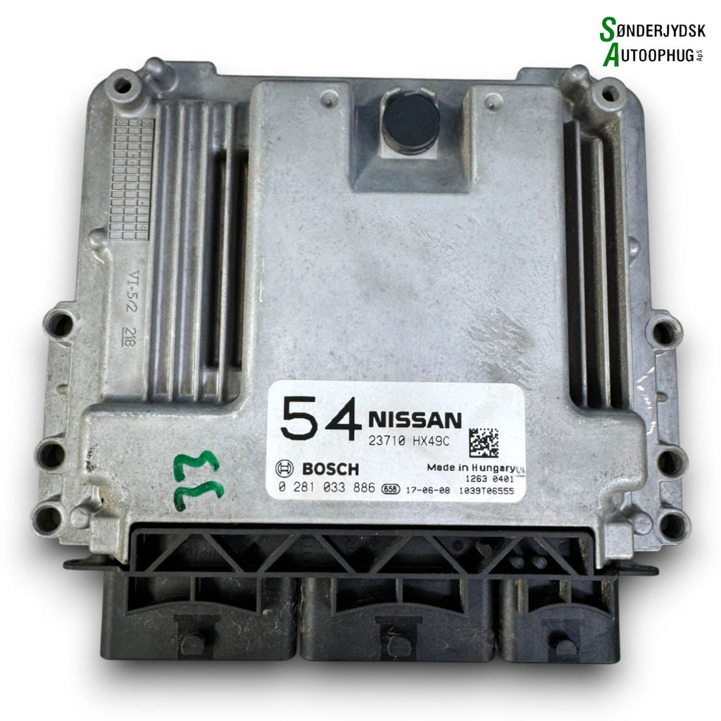 Nissan Qashqai Startspærre Med OEM Nr. 284B75NA3D Fra Nissan Ophugger