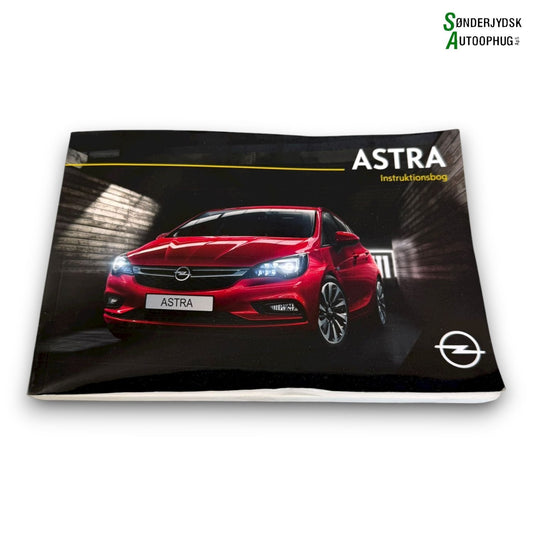 Opel Astra K Instruktionsbog Med OEM Nr. Ophugger Fra Opel Ophugger