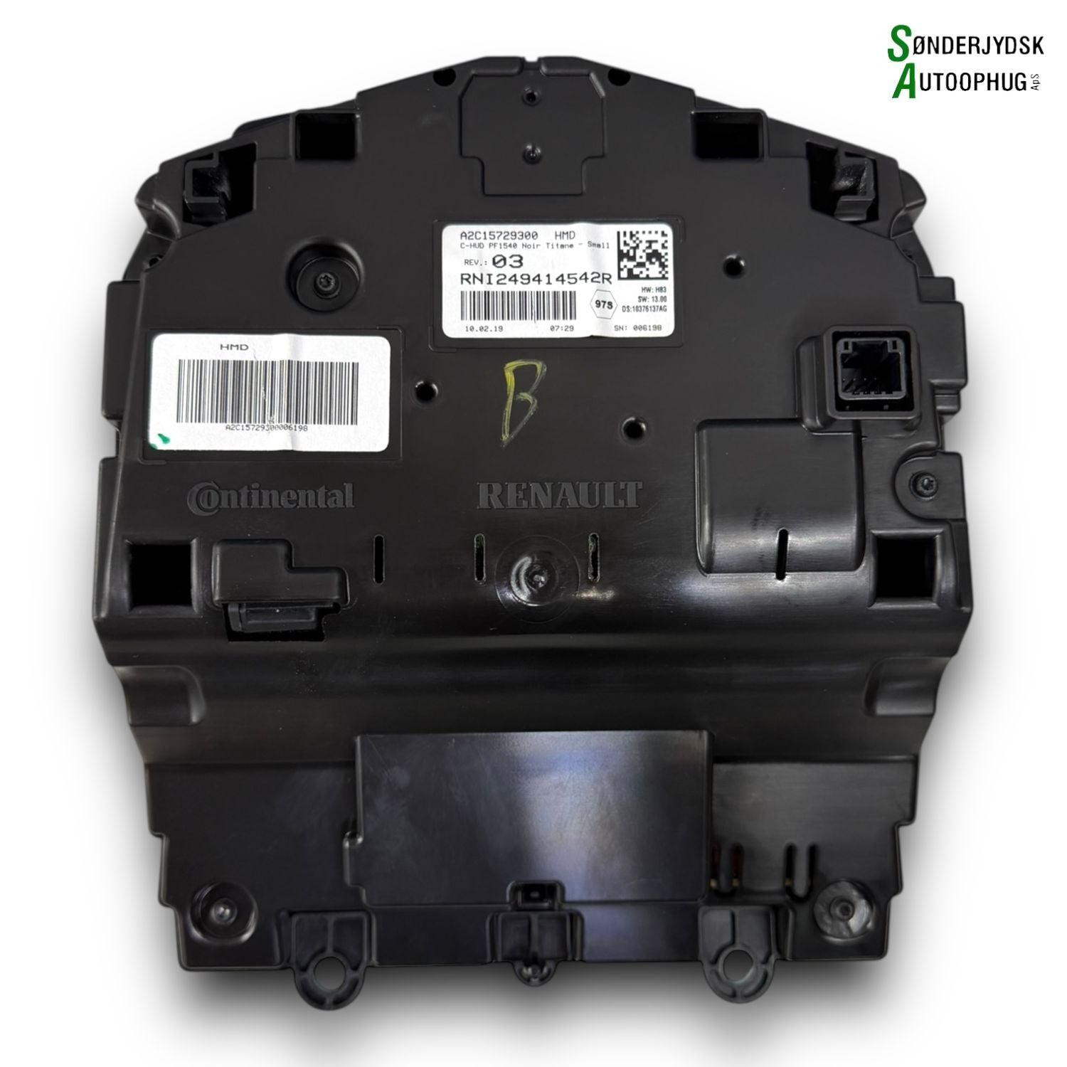 Renault Megane 4 Head Up Display Med OEM Nr. 249414542R Fra Renault Ophugger