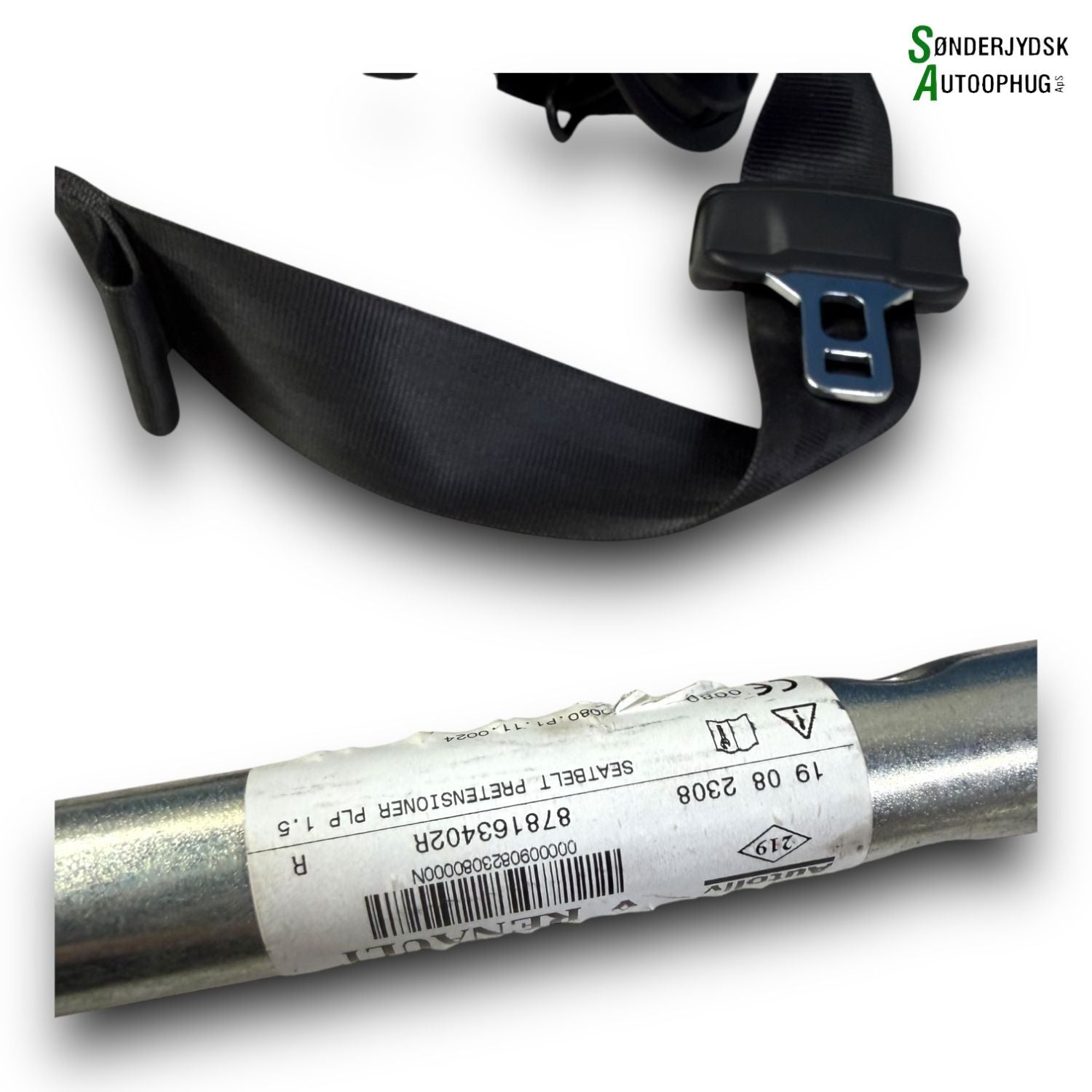 Renault Megane 4 Sikkerhedsseler For Med OEM Nr. 878163402R Fra Renault Ophugger