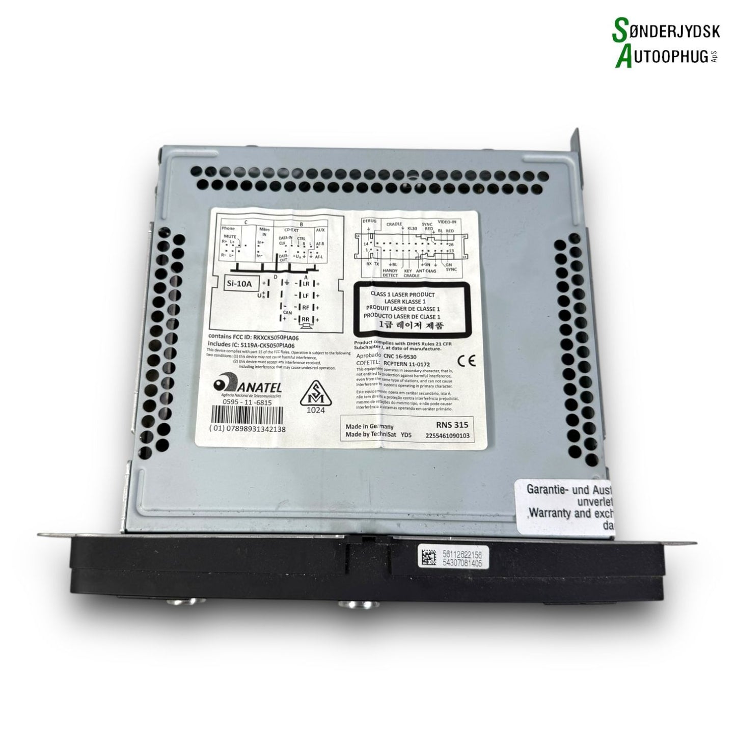 VW Passat 3C Radio, Multi Display Med OEM Nr. 3C8035279R Fra VW Ophugger