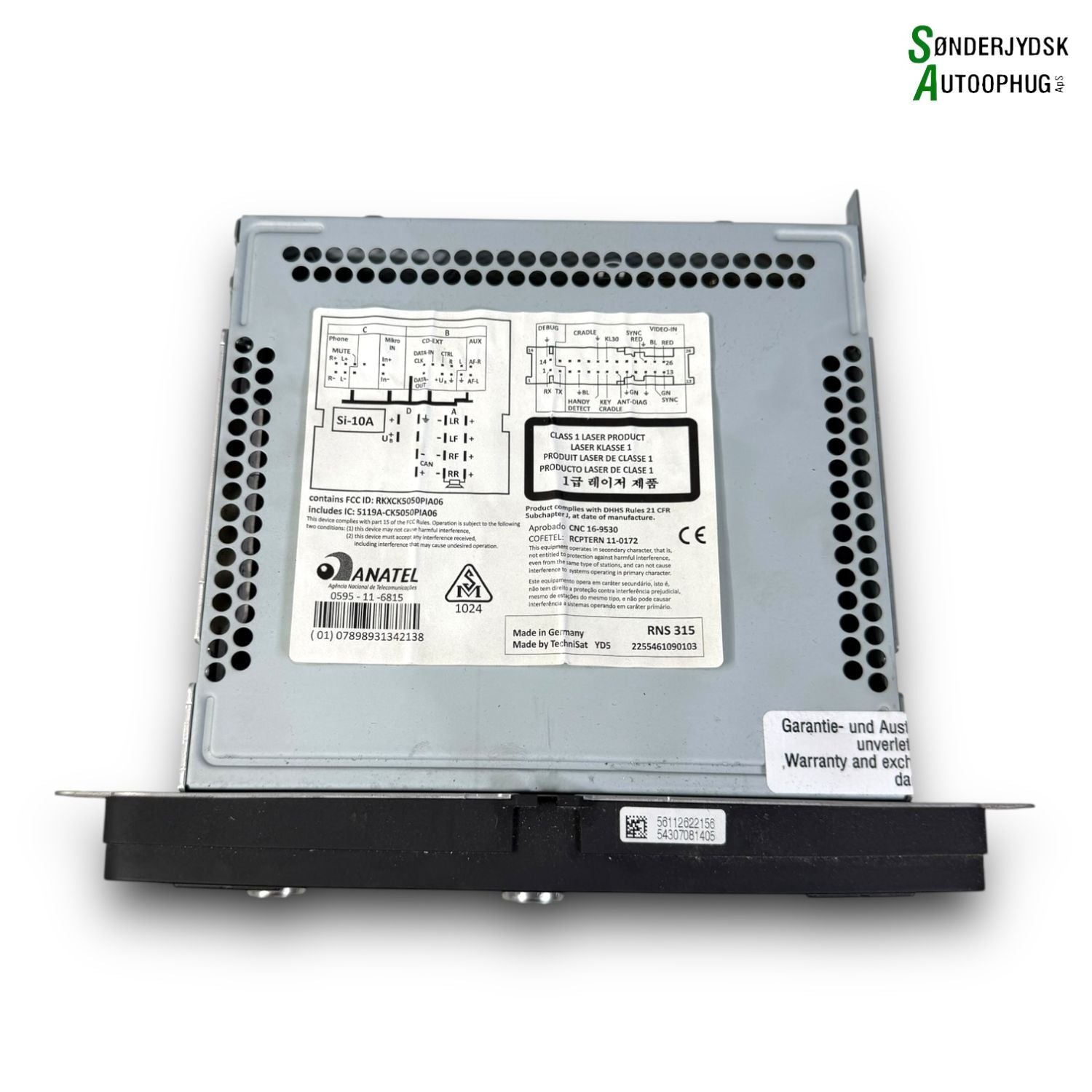 VW Passat 3C Radio, Multi Display Med OEM Nr. 3C8035279R Fra VW Ophugger