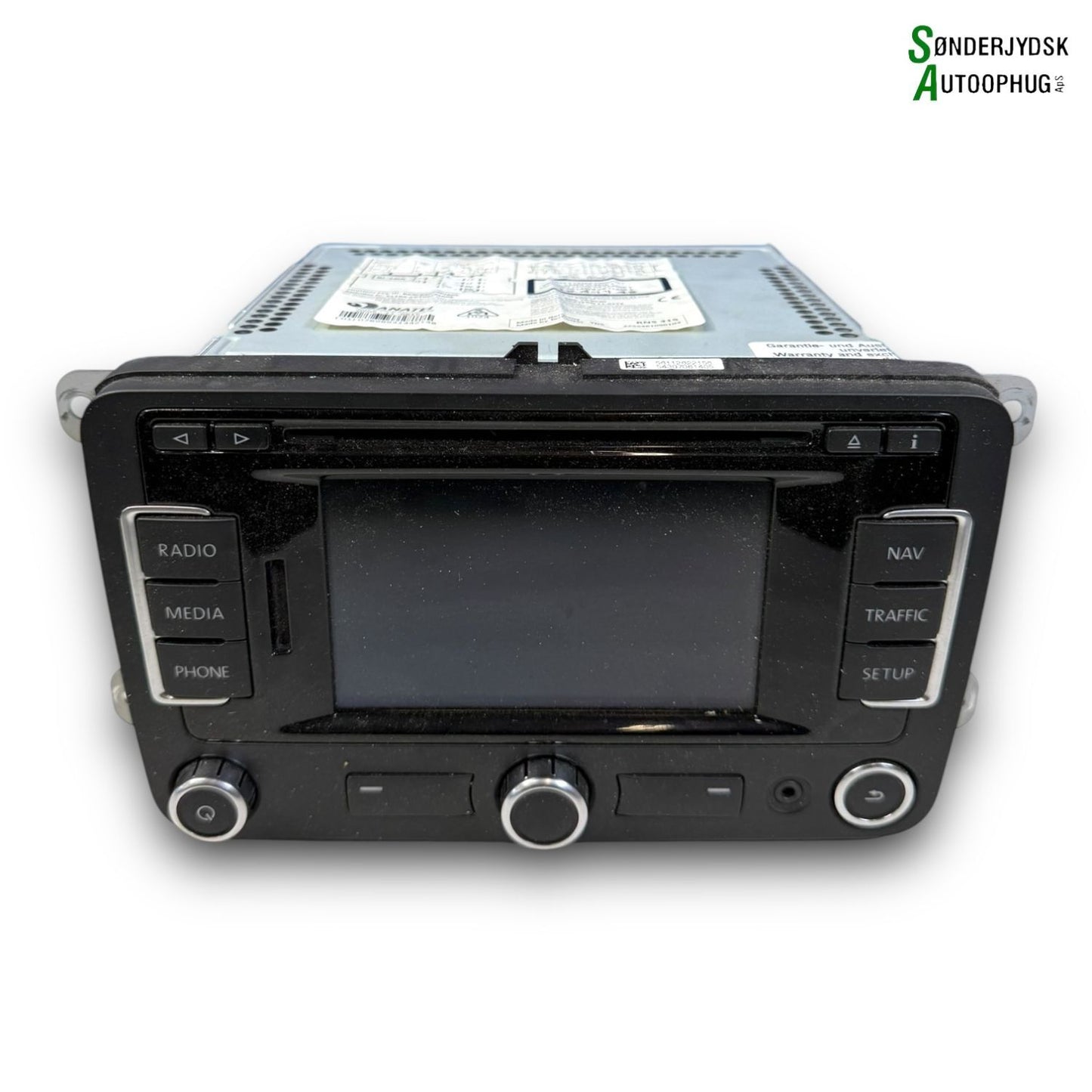 VW Passat 3C Radio, Multi Display Med OEM Nr. 3C8035279R Fra VW Ophugger