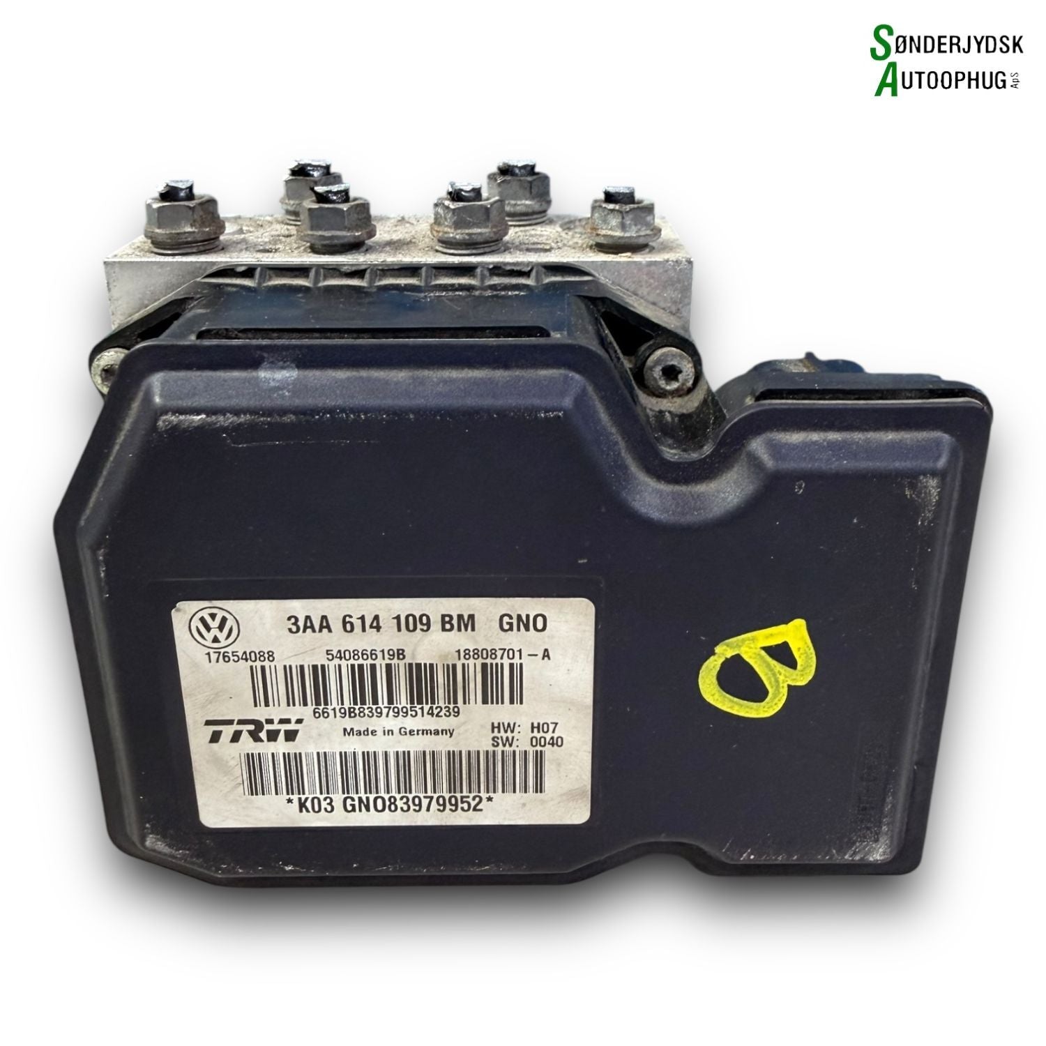 VW Passat 3C ABS Pumpe Med OEM Nr. 3AA614109BMBEF Fra VW Ophugger