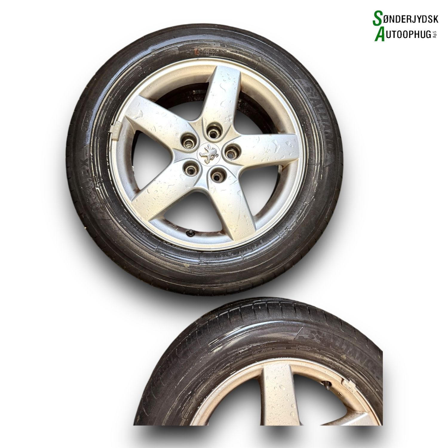 Peugeot 407 Fælge M/Sommerdæk Med OEM Nr. Ophugger Fra Peugeot Ophugger