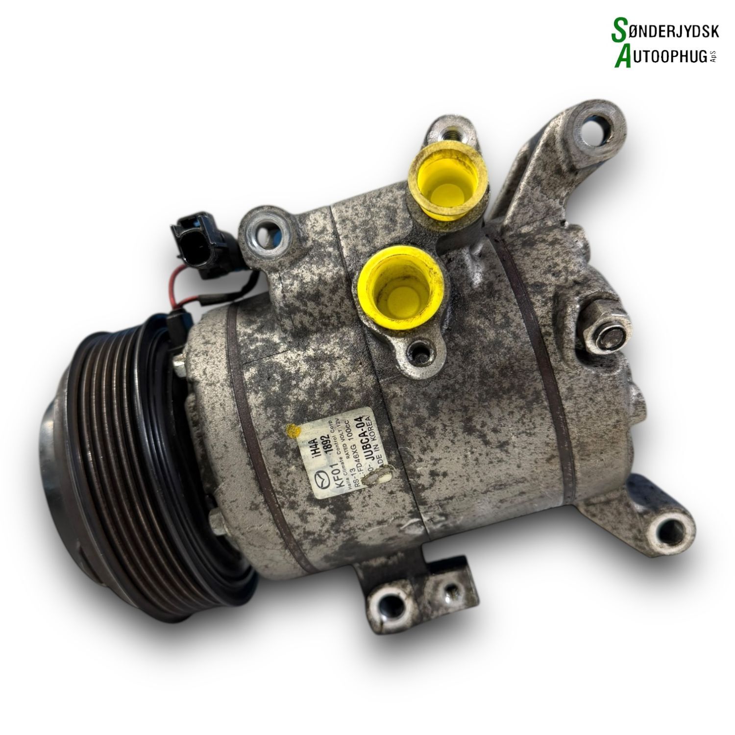 Mazda 3 Bm Aircondition Pumpe Med OEM Nr. KF0161450 Fra Mazda Ophugger