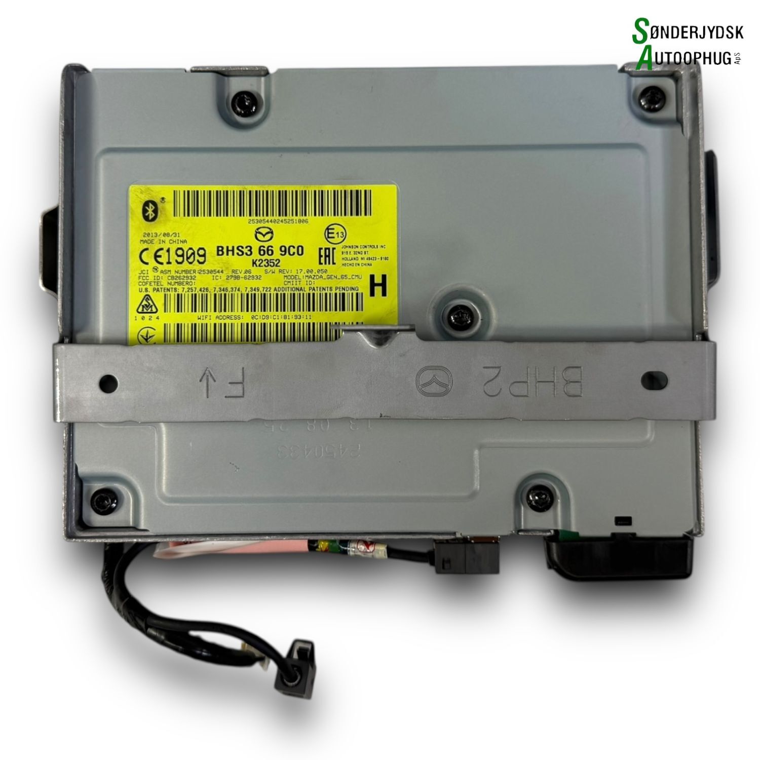 Mazda 3 Bm Radio Med OEM Nr. BHS3669C0 Fra Mazda Ophugger