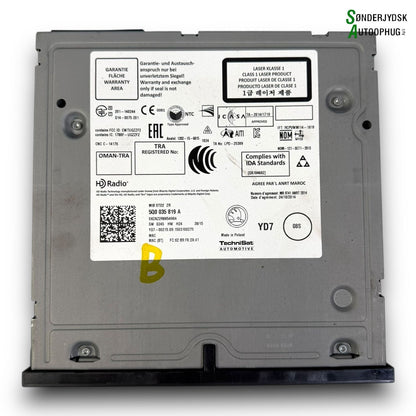 Skoda Rapid Radio Med OEM Nr. 5Q0035819A Fra Skoda Ophugger