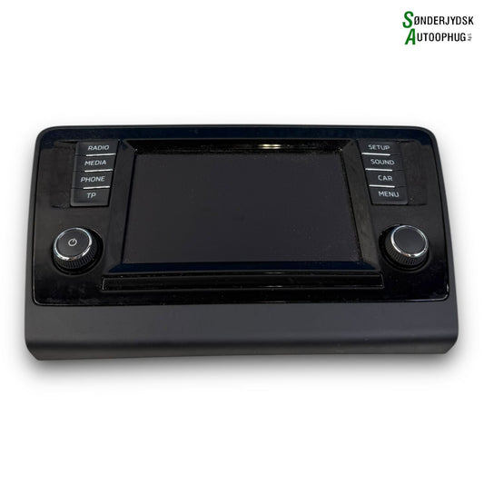 Skoda Rapid Radio, Multi Display Med OEM Nr. 5JA919604 Fra Skoda Ophugger