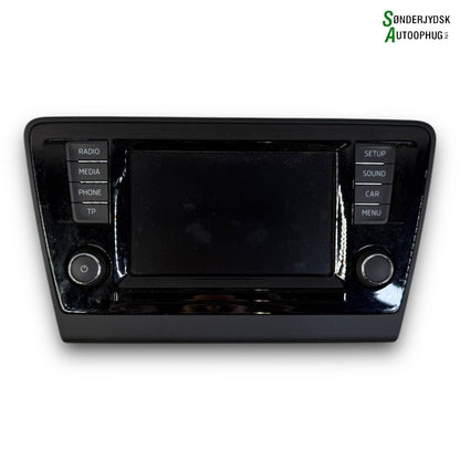 Skoda Rapid Radio, Multi Display Med OEM Nr. 5JA919604 Fra Skoda Ophugger
