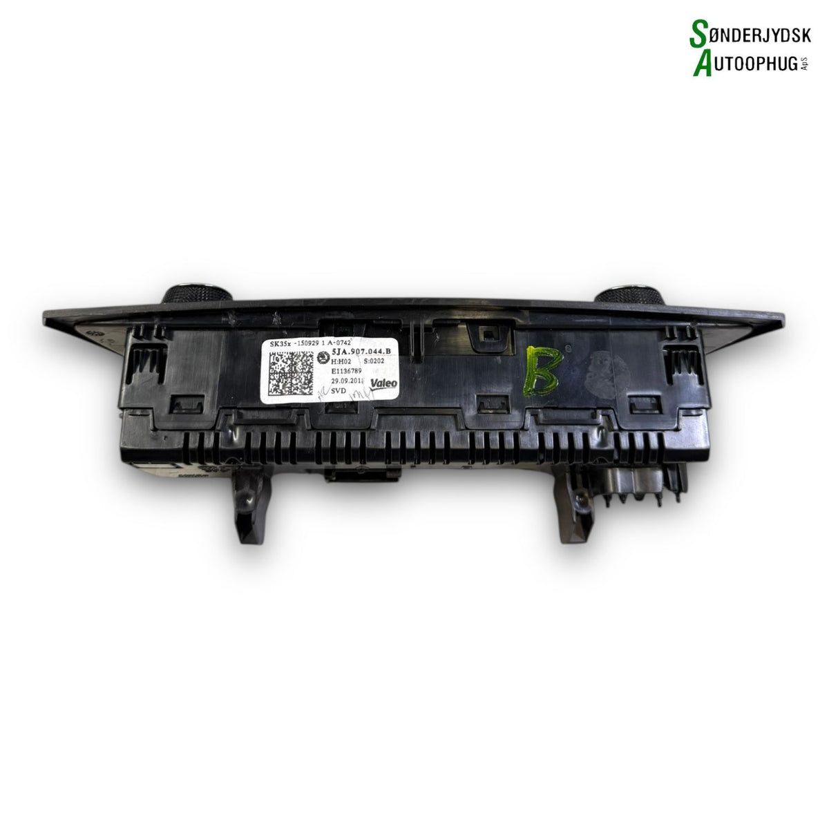 Skoda Rapid Varmeregulering Med OEM Nr. 5JA907044B Fra Skoda Ophugger