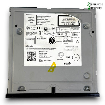 Skoda Fabia Radio Med OEM Nr. 5G0035840B Fra Skoda Ophugger
