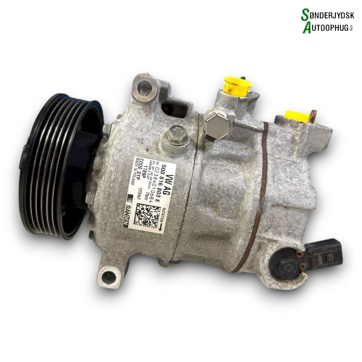 Skoda Rapid Aircondition Pumpe Med OEM Nr. 5Q0820803L Fra Skoda Ophugger