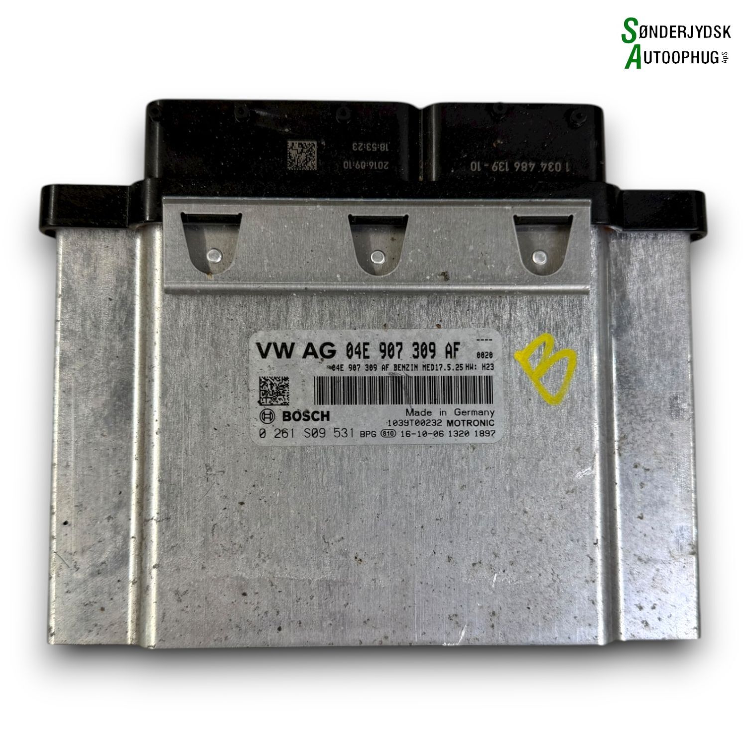 Skoda Rapid Motorstyring - Motorstyreboks - Injection Elboks Med OEM Nr. 04E907309AF Fra Skoda Ophugger