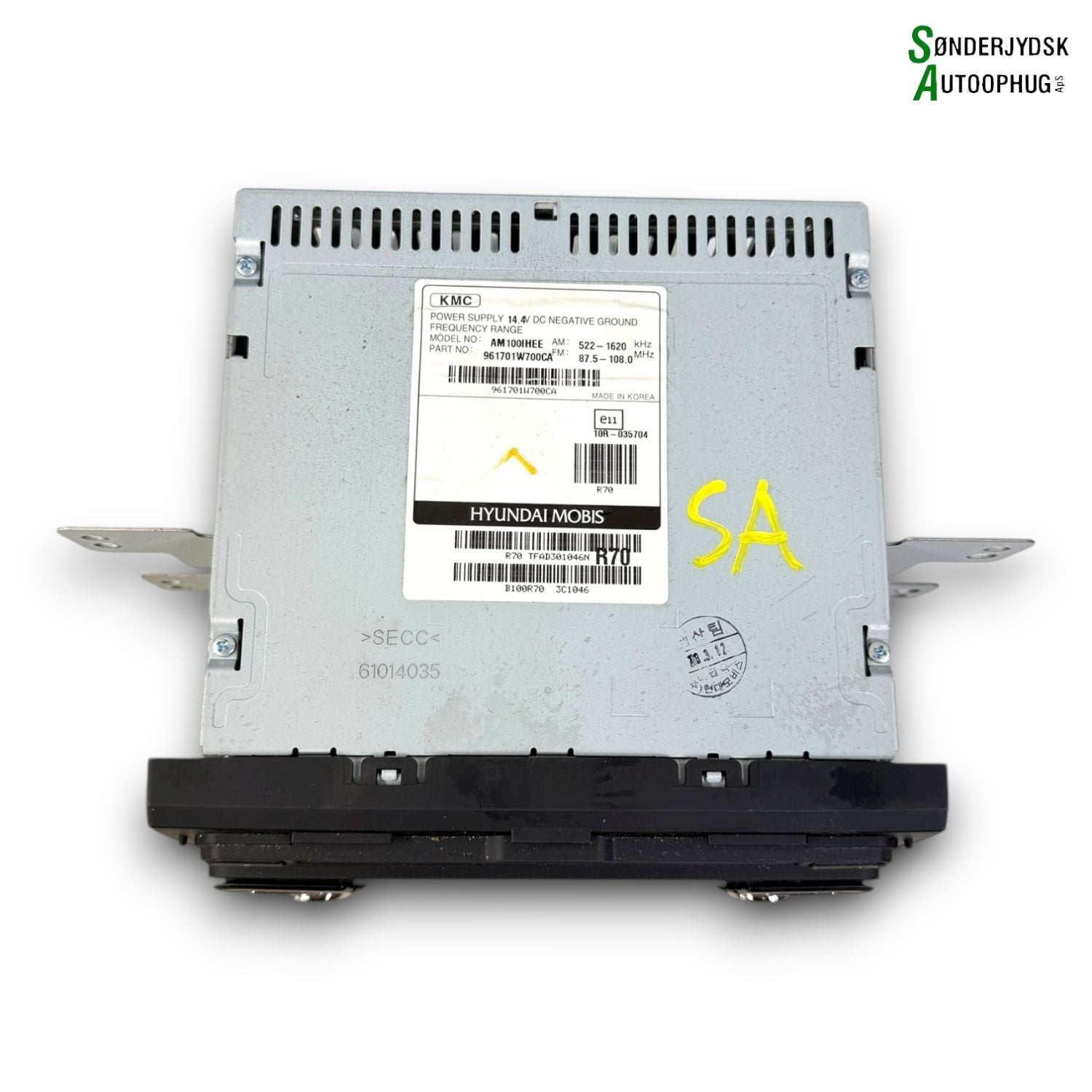 Kia Rio Ub Radio, Multi Display Med OEM Nr. 961701W700CA Fra Kia Ophugger