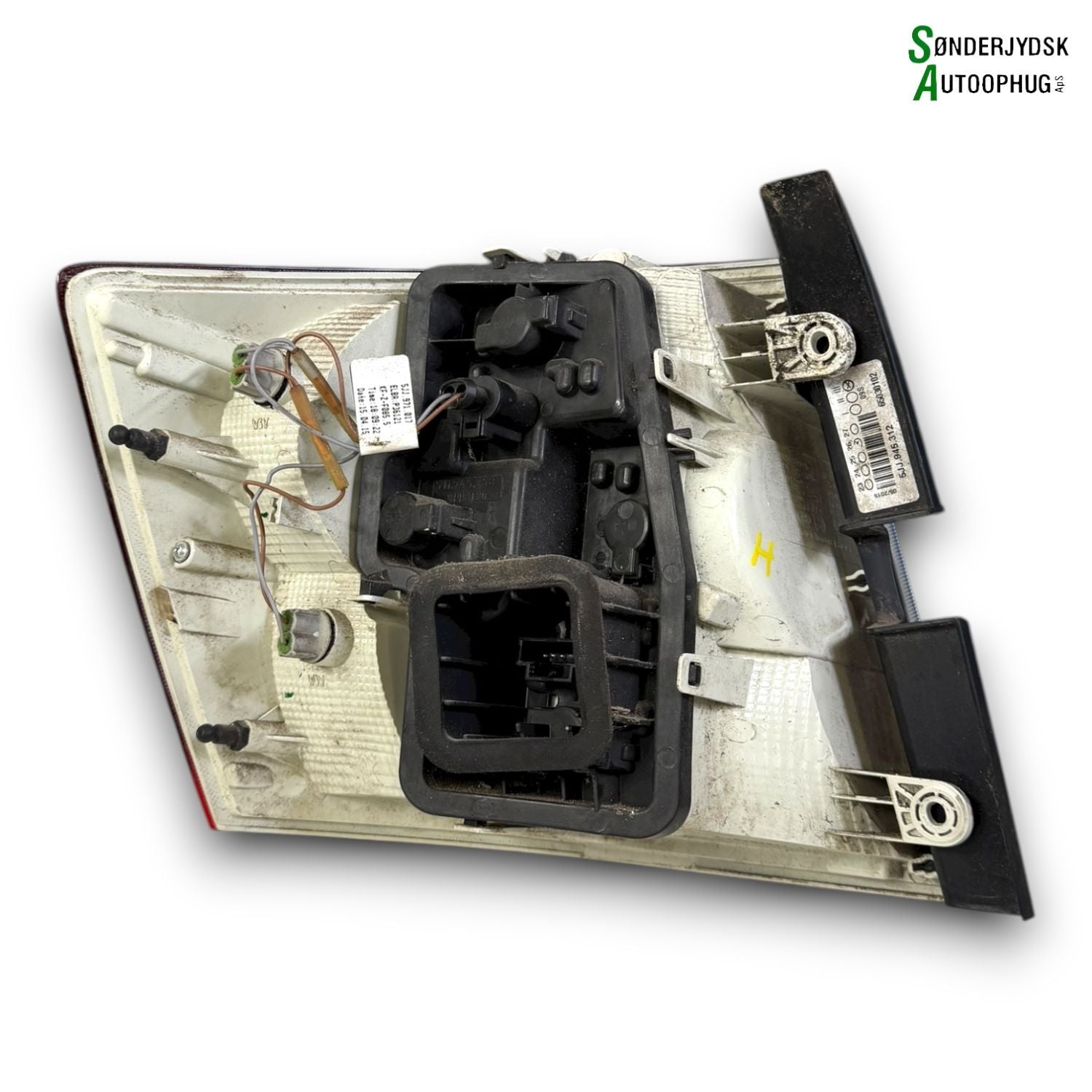 Skoda Rapid Baglygte Med OEM Nr. 5JJ945112 Fra Skoda Ophugger