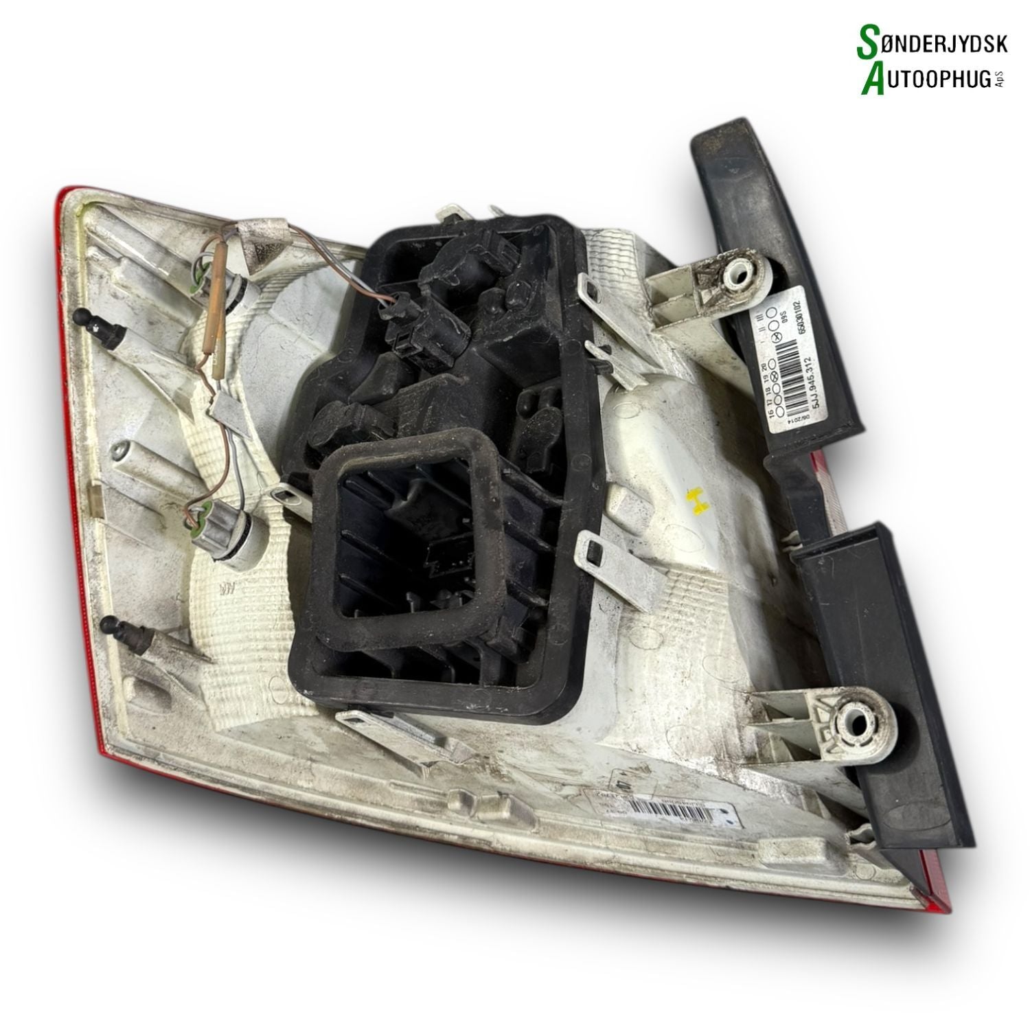 Skoda Rapid Baglygte Med OEM Nr. 5JJ945096 Fra Skoda Ophugger