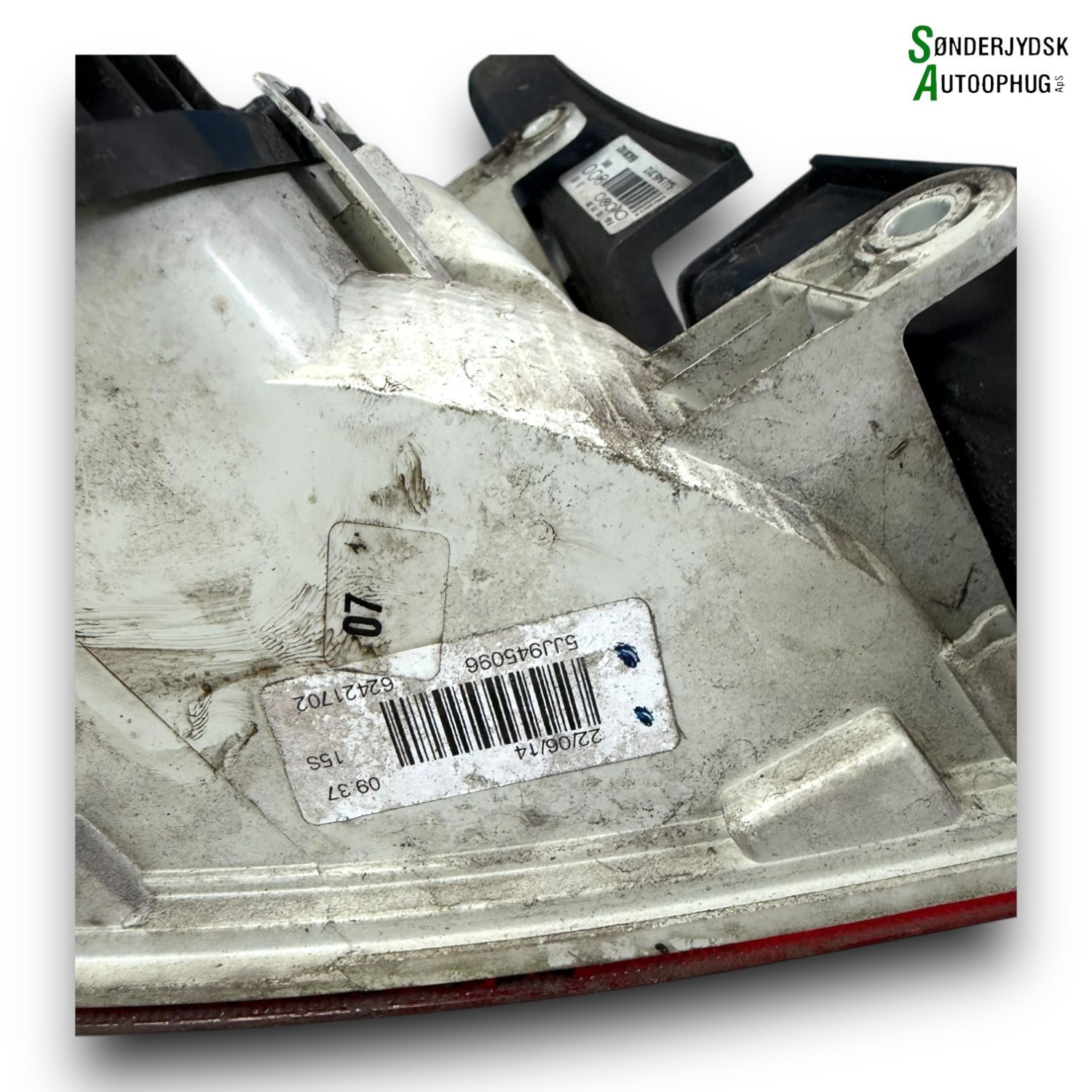 Skoda Rapid Baglygte Med OEM Nr. 5JJ945258 Fra Skoda Ophugger