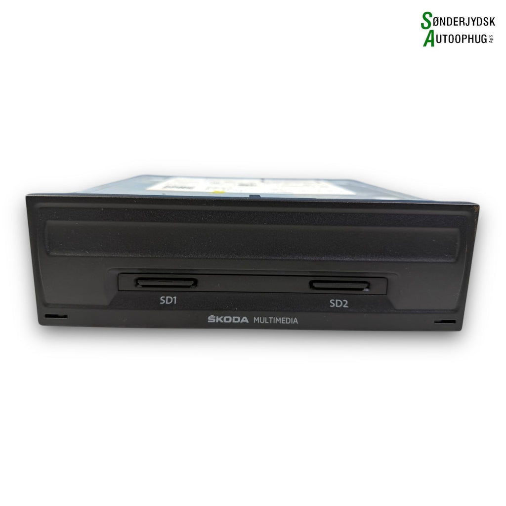 Skoda Octavia Radio Med OEM Nr. 5Q0035864B Fra Skoda Ophugger
