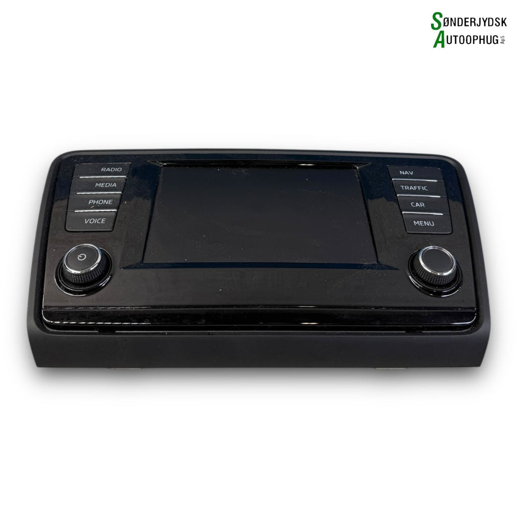 Skoda Octavia Radio, Multi Display Med OEM Nr. 5E0919605J Fra Skoda Ophugger