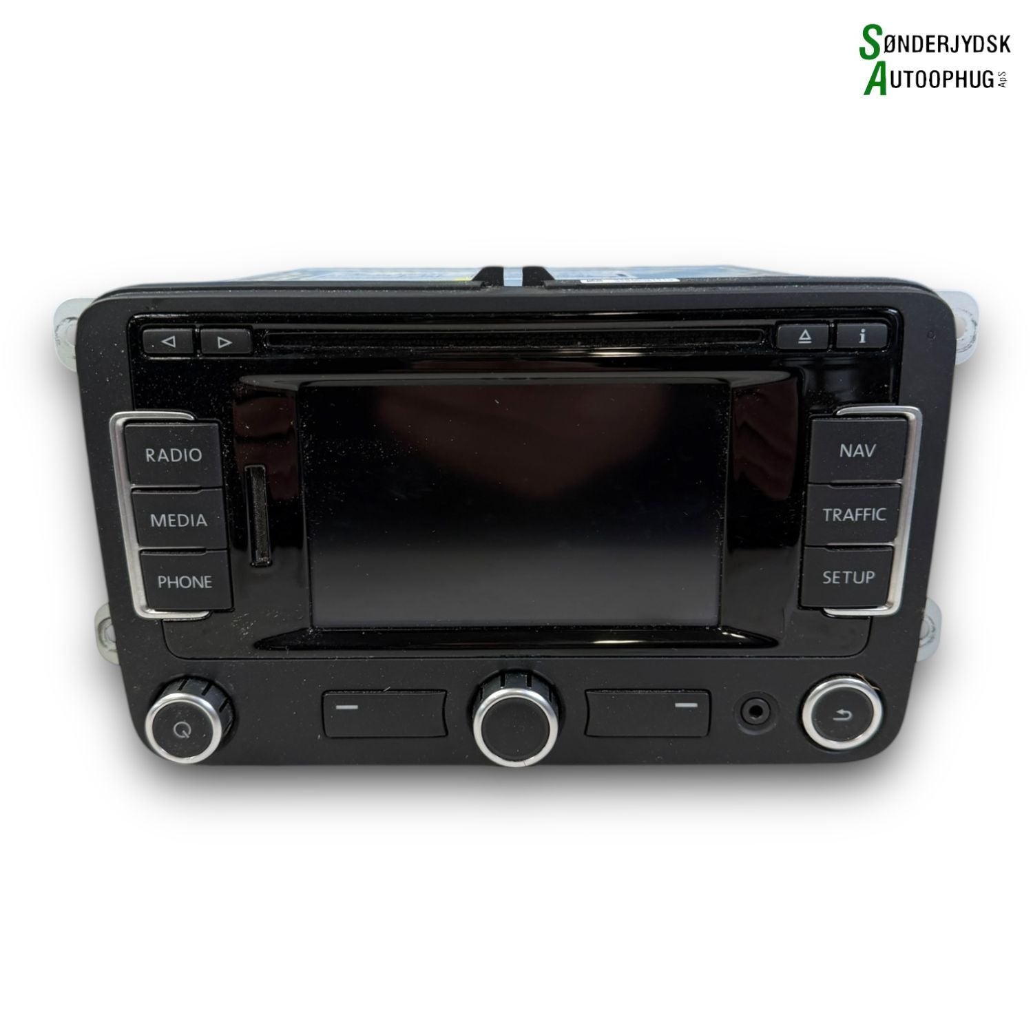 VW Golf 6 1K Radio, Multi Display Med OEM Nr. 3C0035279C Fra VW Ophugger